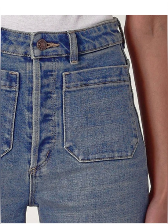 ROLLA'S Denim - ROLLA’S Sz 24 Original High Rise Straight Jeans with Front Patch Pockets